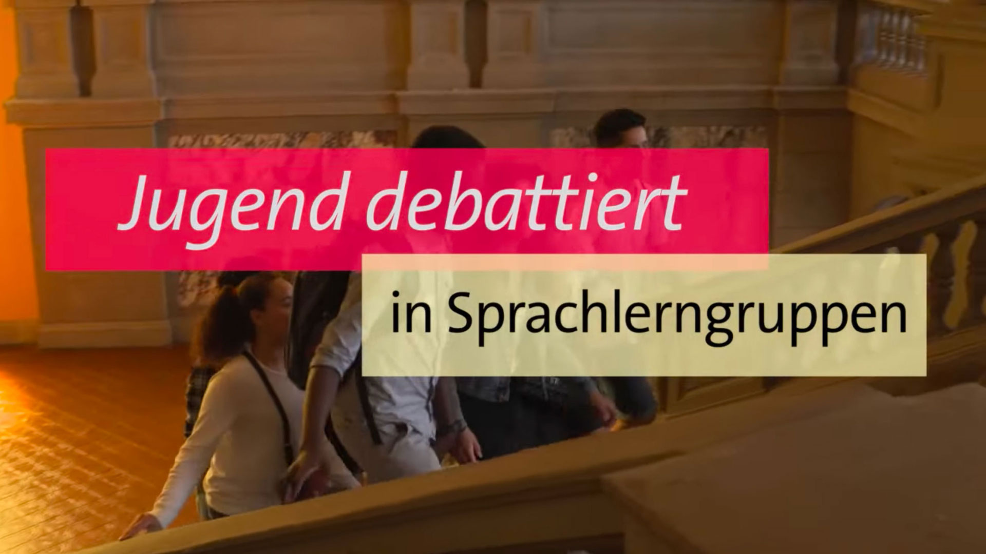 Pilotversuch: Jugend debattiert in Sprachlerngruppen